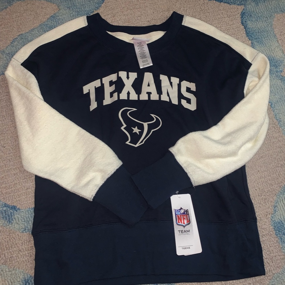 Dark blue Houston Texans pullover sweater. 🏈